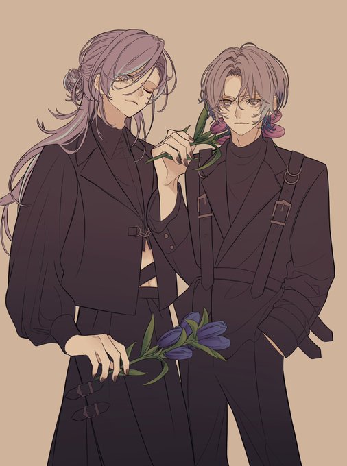 「bangs purple flower」 illustration images(Latest)