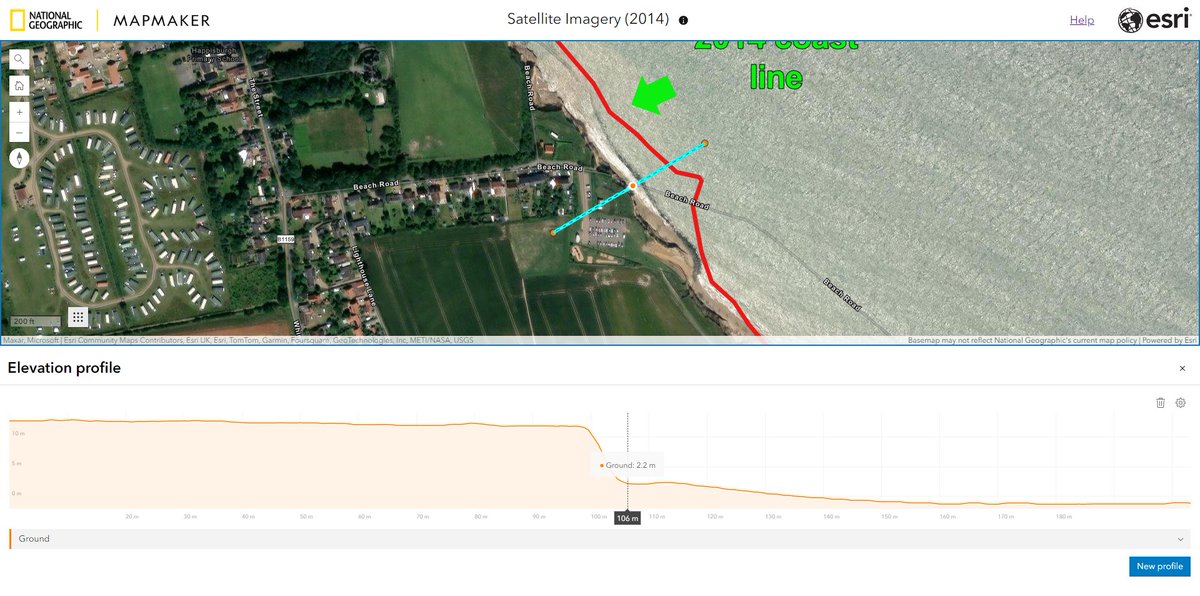 GIS4Schools's tweet photo. Understanding how landscapes change can be a difficult task. National Geographic MapMaker has simple tools to help with this.
Historic imagery, Sketch + Measure tools to quantify the change and elevation profile tools for visualisation #geographyteacher https://t.co/GfWUFcJNnC https://t.co/Xog5zkVMCW