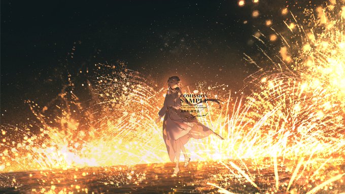 「1girl fireworks」 illustration images(Latest)
