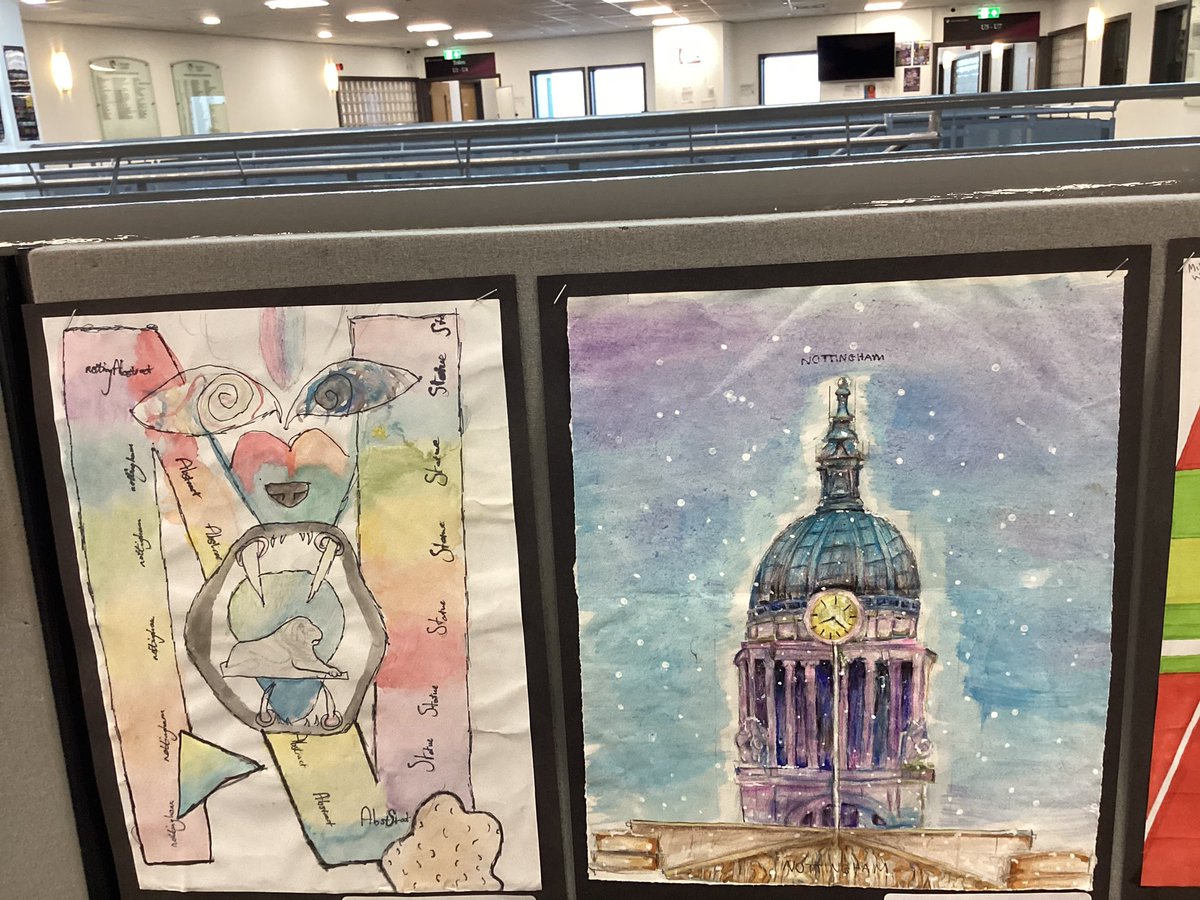 Some amazing artwork displayed last week in our art showcase! We have some amazingly talented artists.