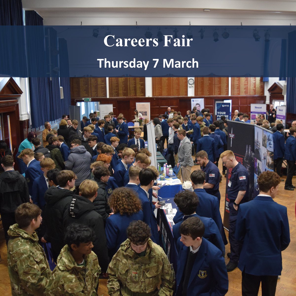 Last week we held our Annual Careers Fair for Years 7 - 13. The Careers Fair provides our students with an opportunity to find out more about future careers & education opportunities which are open to them. #careersfair #nextsteps #futureplans
@glynsixthform #nationalcareersweek