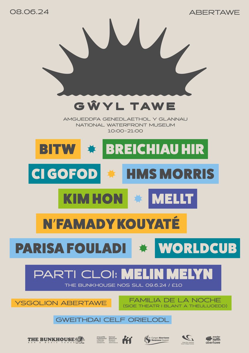 CYHOEDDIAD 📢 Eich enwau cyntaf ar gyfer #GŵylTawe24! Your first names for #GŵylTawe24! 📅 Dydd Sadwrn | Saturday, 8.6 📌 @The_Waterfront 🎟 AM DDIM! FREE! RSVP ➡ facebook.com/events/1130204… #abertawe #yagym