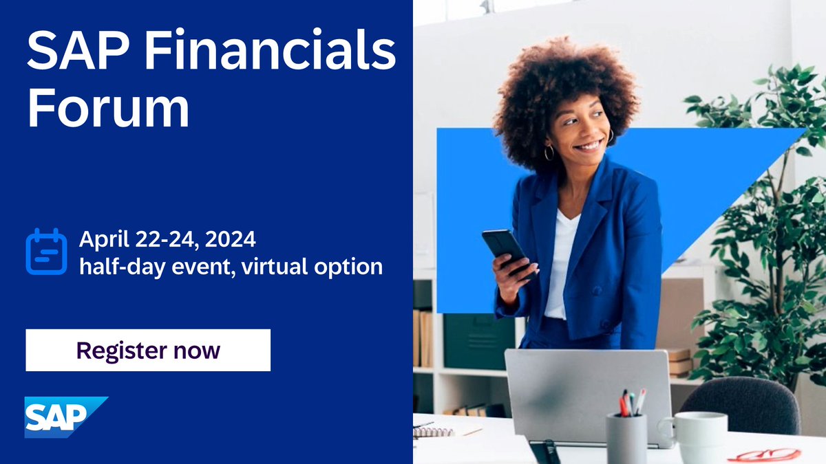 Discover the latest developments in #SAPFinance topics over three half days from April 22-24, 2024, choosing the most convenient time slot for your schedule! 
Register now: imsap.co/6016kzLZp
#saplearning