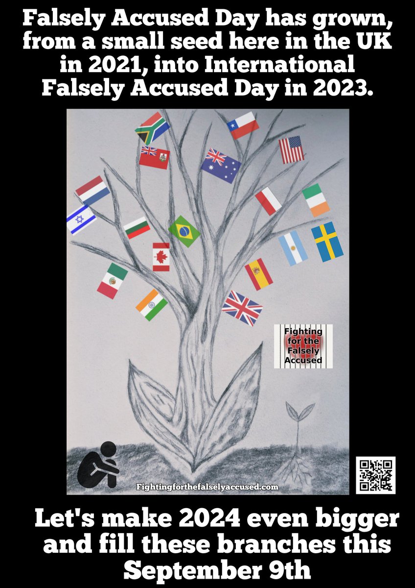 I'm pleased to say, the Swedish flag is flying from our tree, but we still have space, please join us this International Falsely Accused Day #falselyaccusedday #fightingforthefalselyaccused #liescostlives #evidencenottargets #miscarriageofjustice