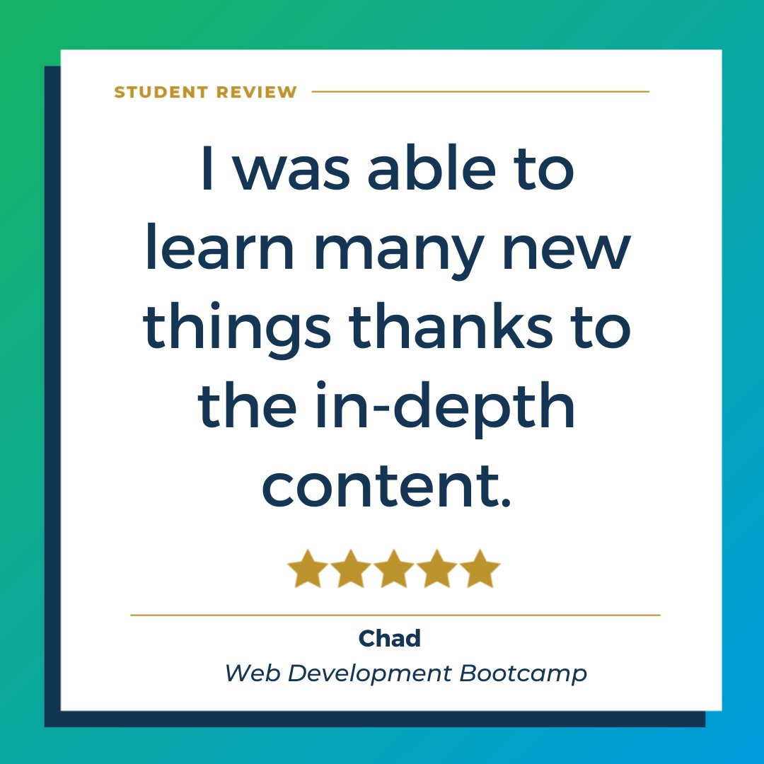 Dive into tech with our Web Development curriculum – learning coding essentials and building dynamic web apps! Huge thanks to our student for sharing their success story. Ready to start your coding journey? Join us now! 💻✨ bit.ly/43fRodV #TechEducation #WebDevSuccess