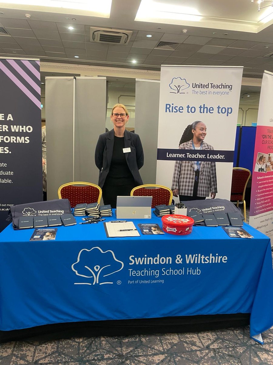 Our lovely VPM, Charlie, at the Get into Teaching Event at Bristol last week. If you have any further questions, please get in touch! #UnitedTeaching #UnitedTeachingCommunity #TeacherTraining #EduTwitter