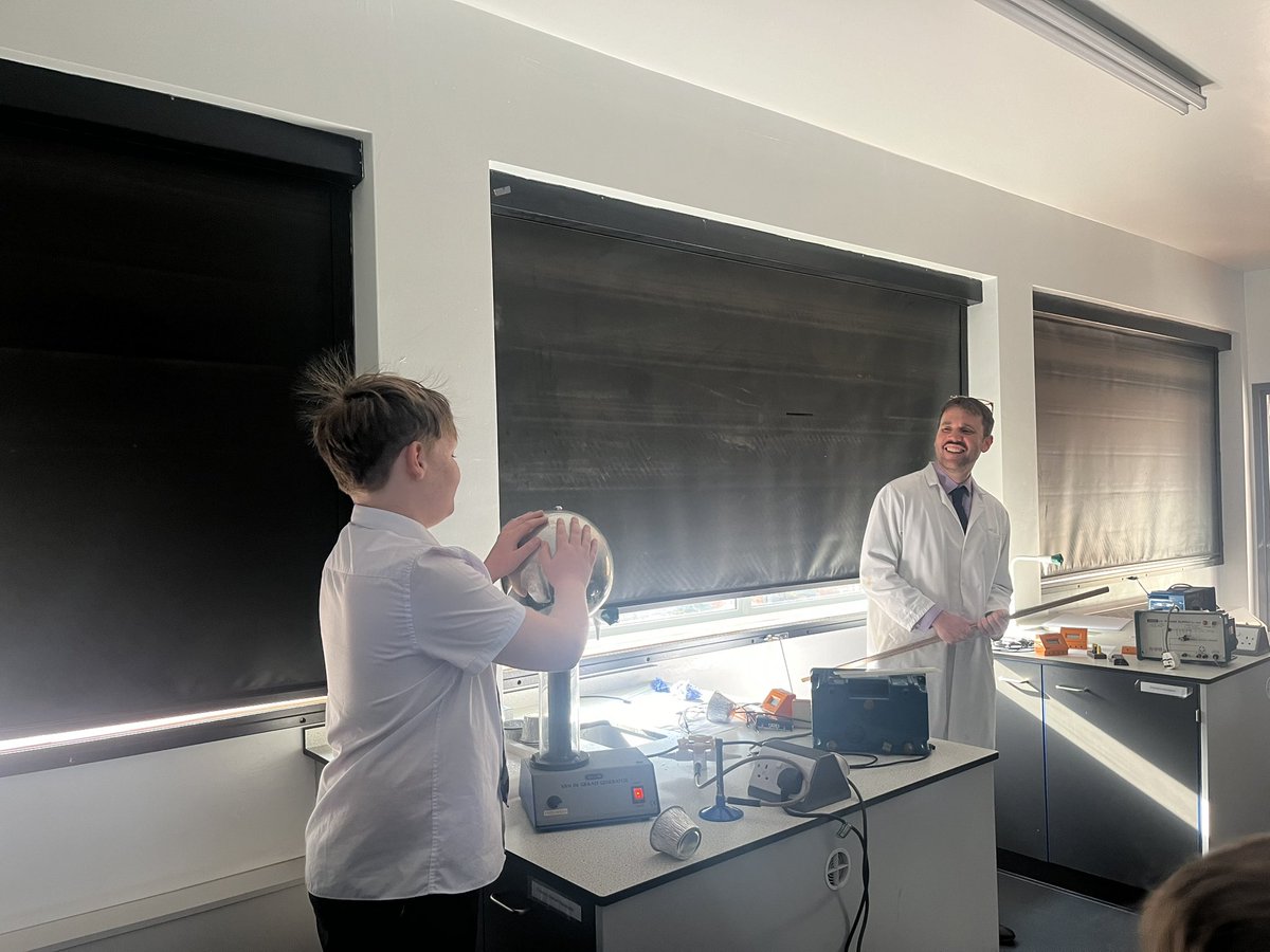 An electrostatic start to Festival of Science with Nikola Tesla!