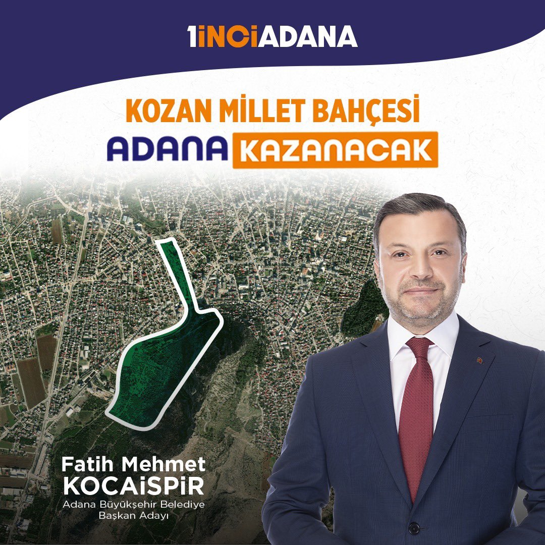 fmkocaispir's tweet photo. Adana'mıza kazandıracağımız millet bahçeleri ve sosyal tesisler ile hemşehrilerimiz sosyalleşecek, ailesi ile vakit geçirecek

ADANA KAZANACAK https://t.co/4q4Bf1I5Tx