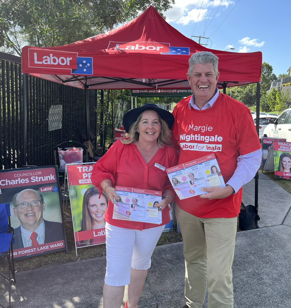 Spent an excellent afternoon with Margie Nightingale at the #Inala by-election early voting. An outstanding through and through local! @QLDLabor #qldpol