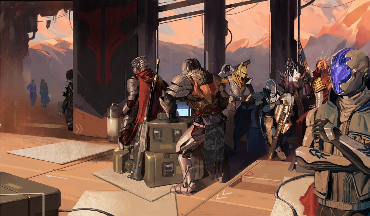 My team (Borrowed from the original painting of the Fire Squad finder
#Destiny2Art #Destiny2fashion