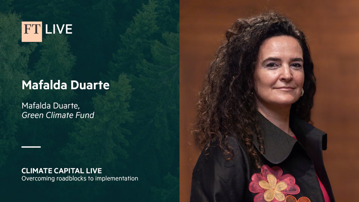 GCF Executive Director @MafaldaDuarte will be speaking @ftlive's #FTClimateCapital session on 'A look ahead to COP29 - Will 2023’s global stocktake rally radical action?' tomorrow, 14 March 2024. Details here: g.cf/3wZUx5j