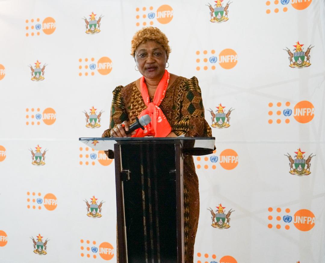 UNFPA_Zimbabwe's tweet image. @UNFPA🇿🇼 Rep @MirandaTabifor speaking at the  #Data4Development #Innovation Meeting underscored #UNFPA's commitment to leveraging the power of data for development.  
#UNFPA supports #GoZ to conduct key surveys eg. #Census #ZDHS that are vital 4 informing policy & programming.