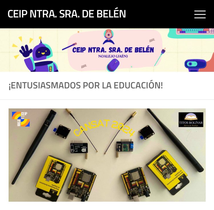 Una empresa local patrocina parte del material de <a href="/Innovadidactic/">Innova Didactic</a> necesario para trabajar el proyecto #Cansat de <a href="/EseroSp/">ESERO Spain</a> <a href="/ParqueCiencias/">Parque De las Ciencias</a> Material adquirido en <a href="/AtigraMakers/">Atigra Makers</a> blogsaverroes.juntadeandalucia.es/ceipnuestrasen…