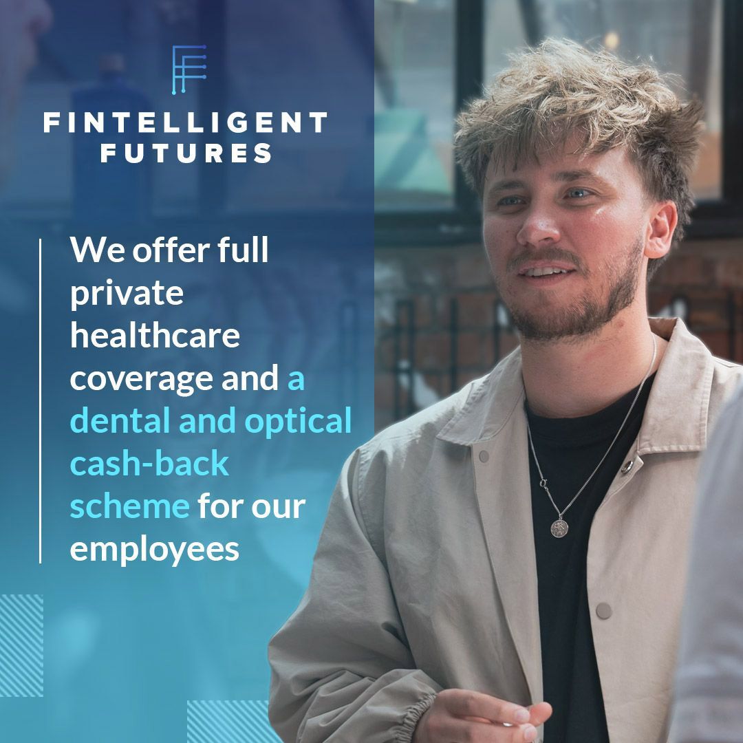 We're thrilled to introduce comprehensive private healthcare coverage and a dental and optical cash-back scheme for all our team members! If you're seeking a workplace that genuinely cares, connect with us today | bit.ly/3EMfYax #JoinFintelligent #EmployeeWellBeing