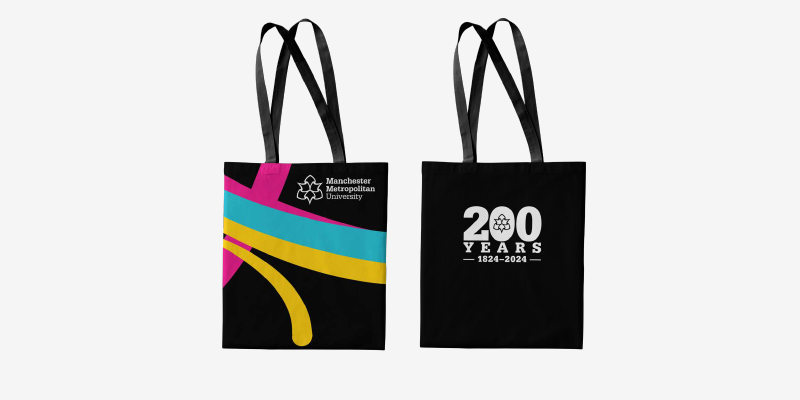 We're giving students the chance to design a 200 Years tote bag to be given out later this year! 🙌 Your design should reflect on one of our themes, which include the University's history, Manchester as a city, or our community. Learn more 👉 bit.ly/3wR517g #200Years