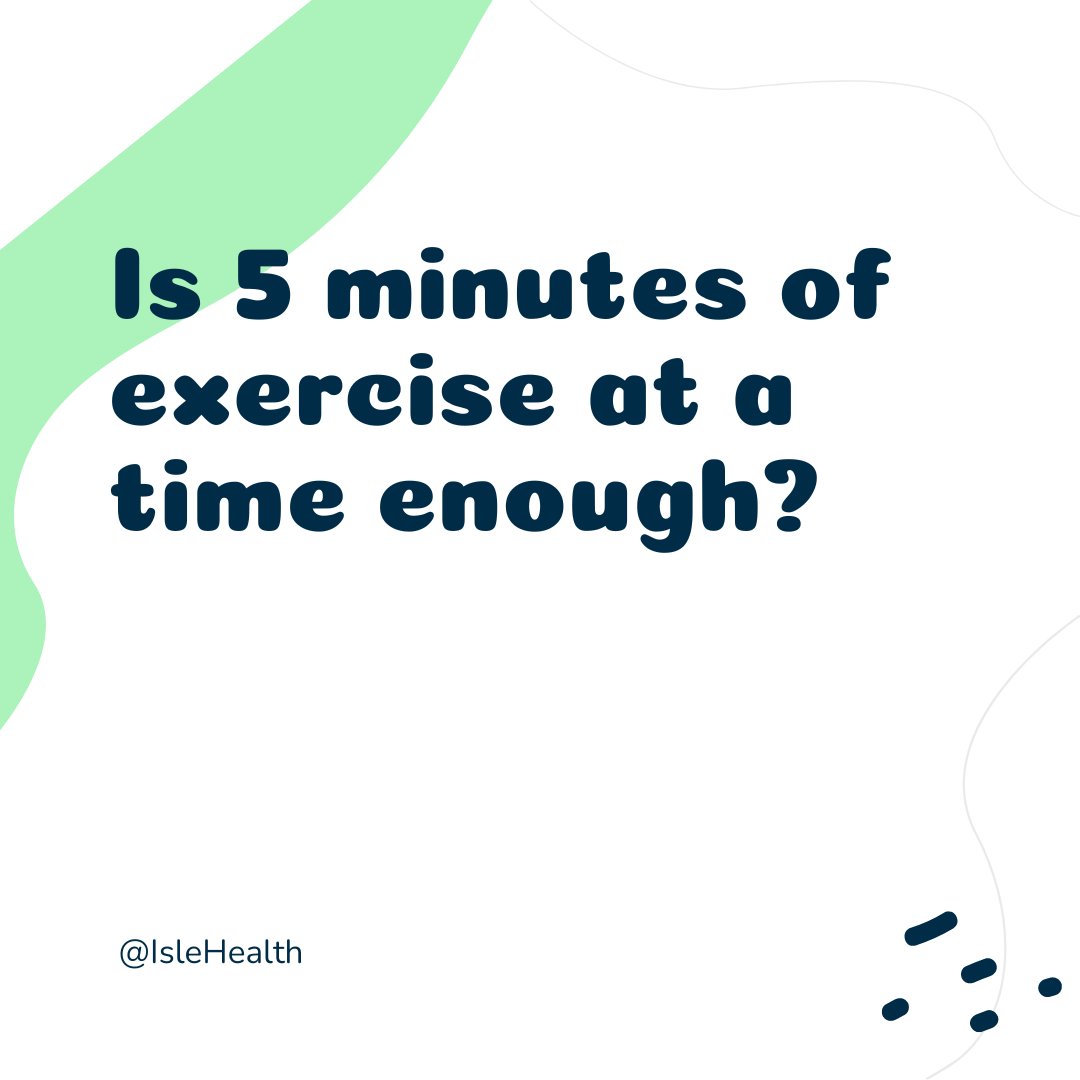 No, it is recommended that you do an exercise in bouts of no less than 10 minutes to get the rewards of moving.  😃