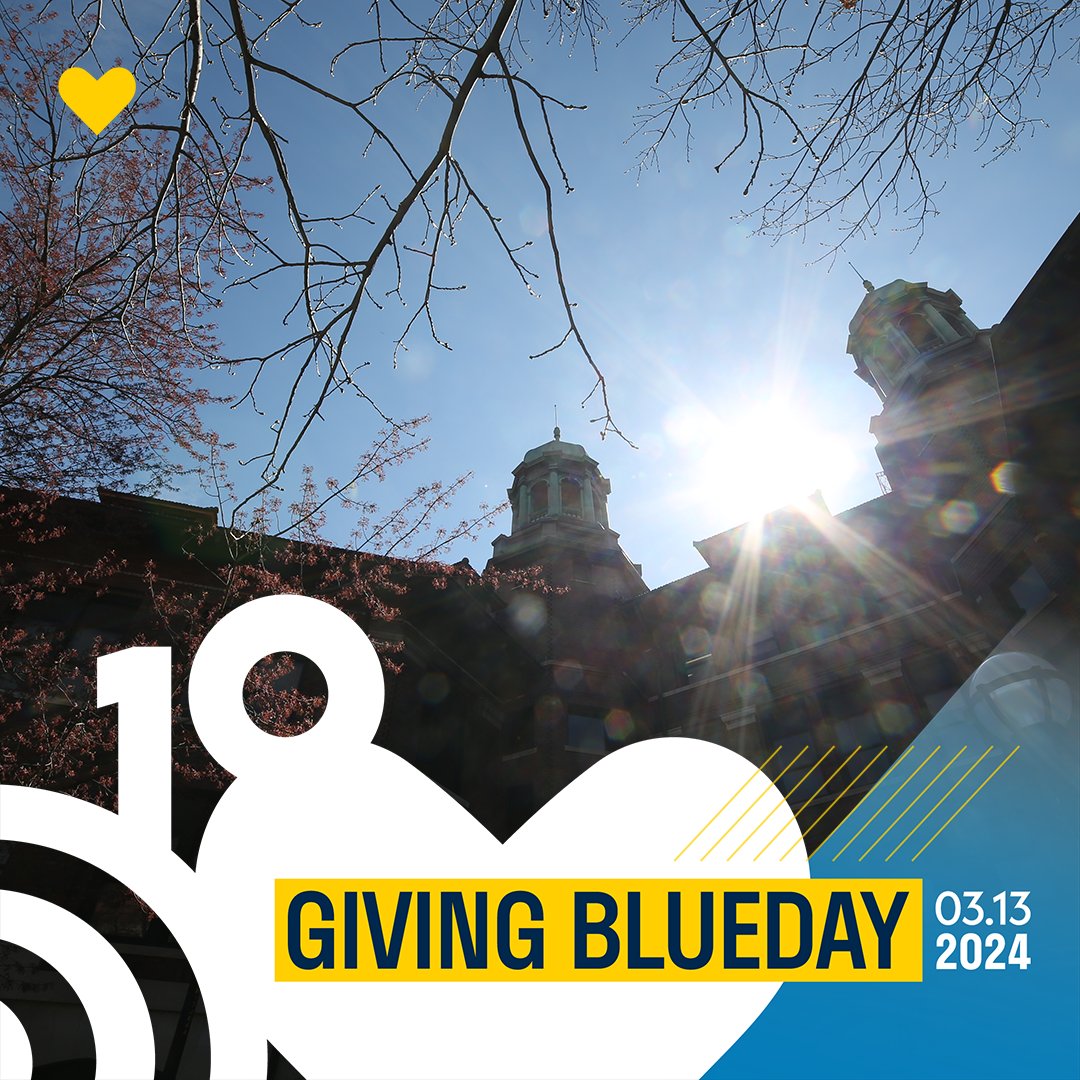 Good morning, Wolverines! It’s time for the Early Bird Challenge. ☀️ Post a photo of yourself in U-M gear with the hashtag #GivingBlueday from 6–8 a.m. ET. One winner chosen at random will receive $1,000 for the fund of their choice! Make a gift: myumi.ch/VGPAj