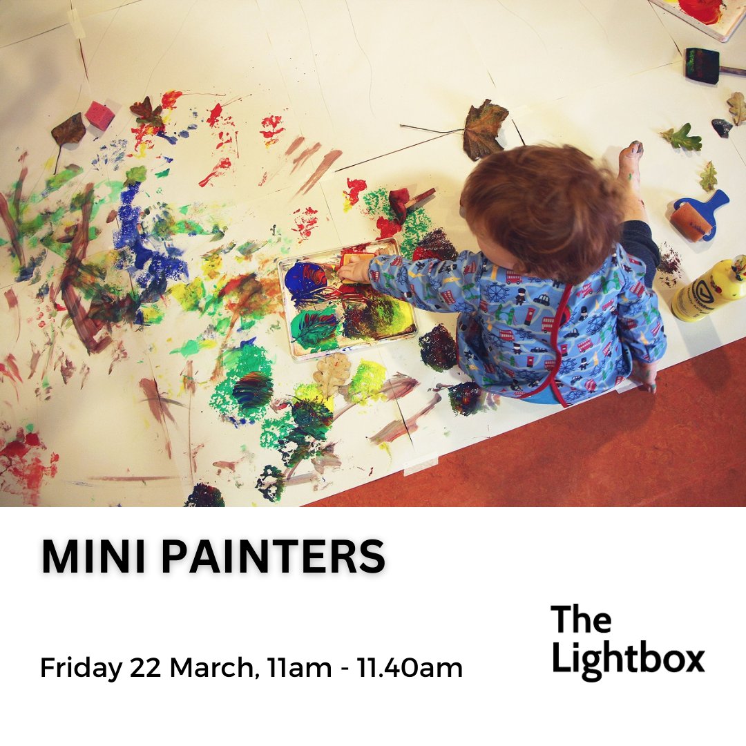 Calling all Mini Painters!

Dress for mess and join us for some painting fun!

U5s accompanied by an adult. £6 per child, accompanying adult FREE.

Advance booking required bit.ly/3Tvv251

#kidsinmuseums #letscreate #familyevents #surreyfamilies