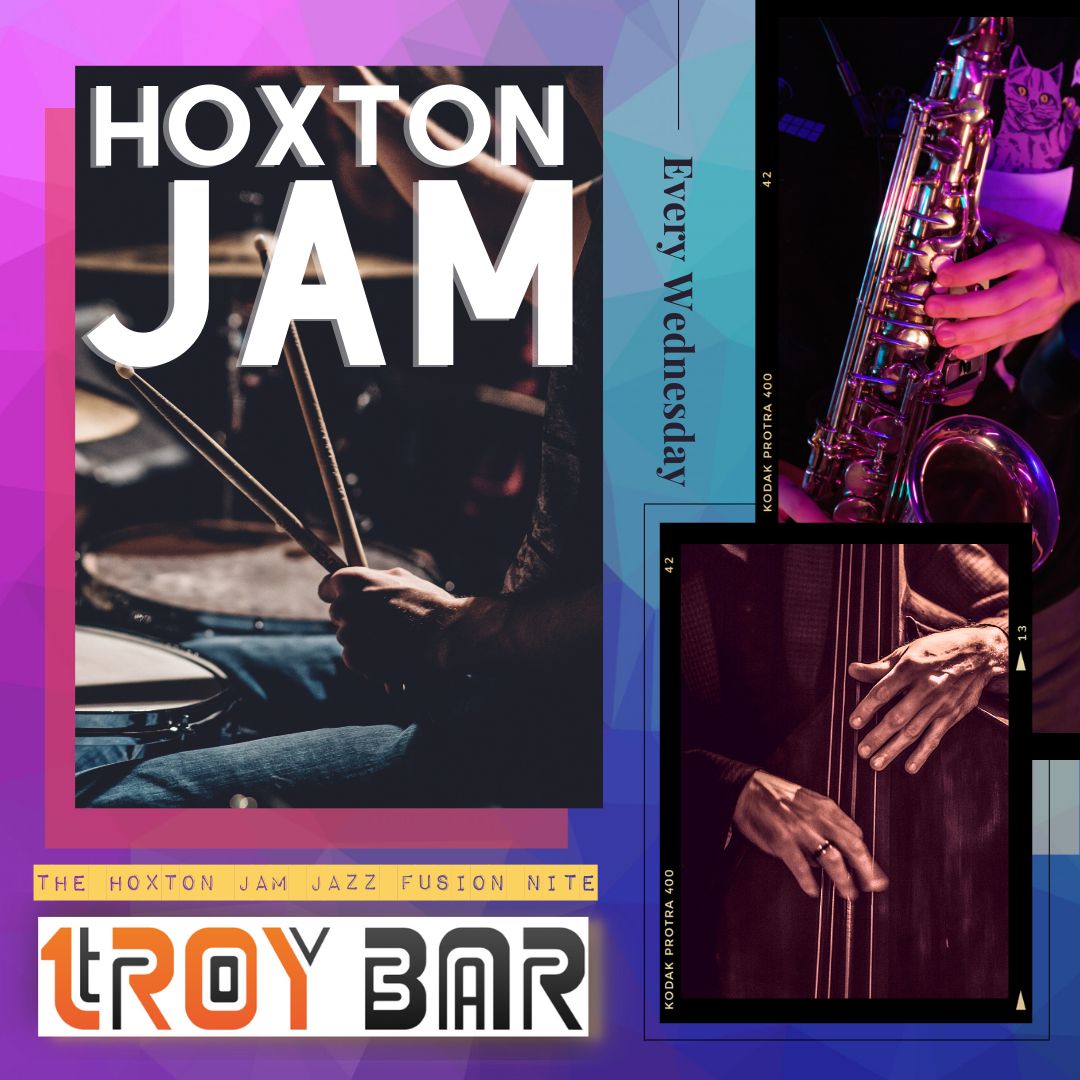 Troybarofficial's tweet photo. THE HOXTON JAM
EVERY WEDNESDAY!
DON’T MISS OUT🙏🏽
___________________
📍10 Hoxton Street
🚪 Doors open 8pm
💷 Free Entry
🎶 House-band from 9pm
🍽 Serving delicious Caribbean
#Jamnight #Londonmusicians #Londonjam #Musicianswanted #Music #Livemusic #Jazz #Fusion #Improv #Jam https://t.co/IWq2C5xGbr