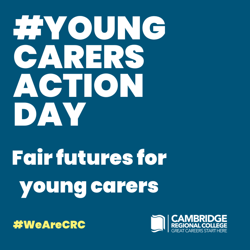 CRC_Huntingdon's tweet photo. It’s #YoungCarersActionDay!  CRC ensures that all students who are Young Adult Carers are offered bespoke support from our Young Adult Carers Lead. We support Young Adult Carers and work closely with them to help them manage their learning and build a career path.
#WeAreCRC https://t.co/Hne7DhI1zC