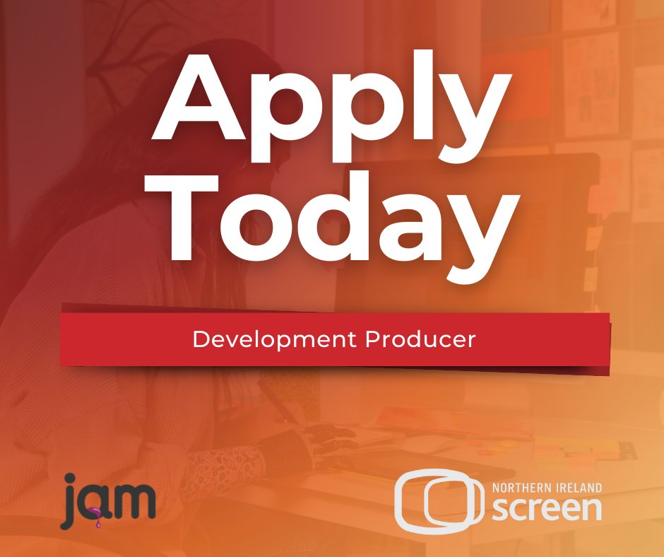 NIScreen's tweet image. JAM Media are looking for a skilled Development Producer.

You&apos;ll play a key role in managing relationships, handling projects with key talent, and scouting new projects. Apply now- ow.ly/msj450QRWft

#HiringNow #DevelopmentProducer #CreativeOpportunity #ApplyToday