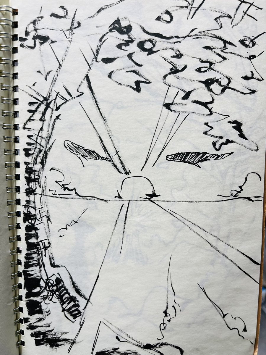 映画観ながら(内容は関係ない)無意識に描いたラフ

これを見るとそう、なんか、描きたいものは決まっているんだよな 