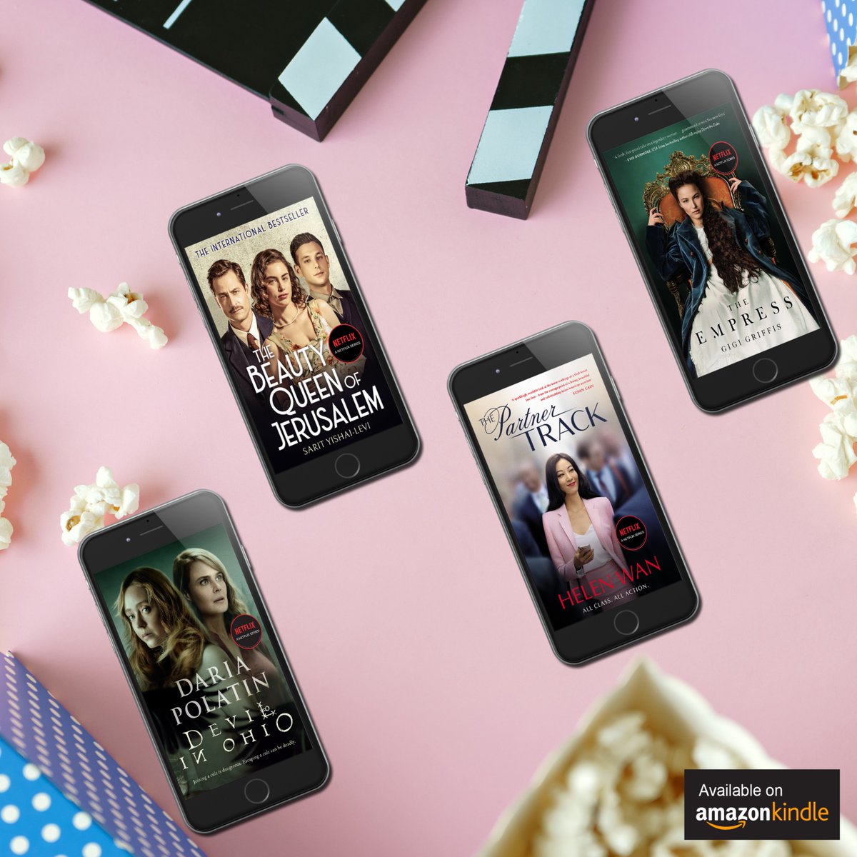 _SwiftPress's tweet image. Make the most of the Page to Screen promo and grab these four binge-worthy reads at a discount.

#TheEmpress 🎞️  amzn.to/49HrUrN

#DevilinOhio  🎞️ amzn.to/49tsmug

#ThePartnerTrack 🎞️ amzn.to/49lumVj

#TheBeautyQueenofJerusalem 🎞️  amzn.to/42Q2yWI