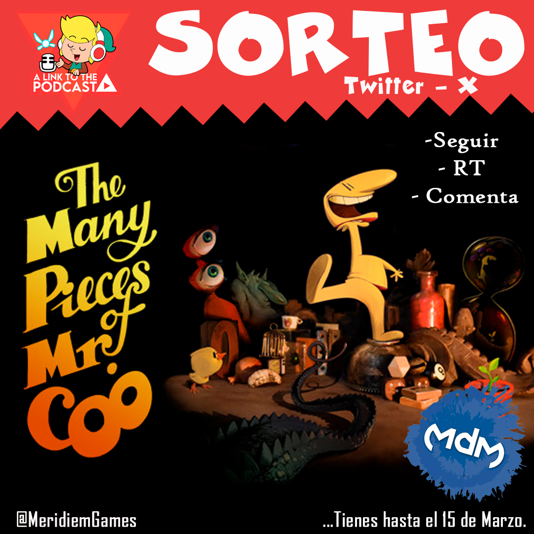 🚀SORTEO🚀 Edición Digital @Mistercoo_game #TheManyPiecesOfMrCoo #NintendoSwitch 🔛Sigue a @LinkToPodcast y @MeridiemGames. 🔁 Haz RT. 🗣Comenta y menciona a un amigo * Sólo a nivel Nacional * Participa hasta el 15 de Marzo * El ganad@r se anunciará vía X el 15 de Marzo.