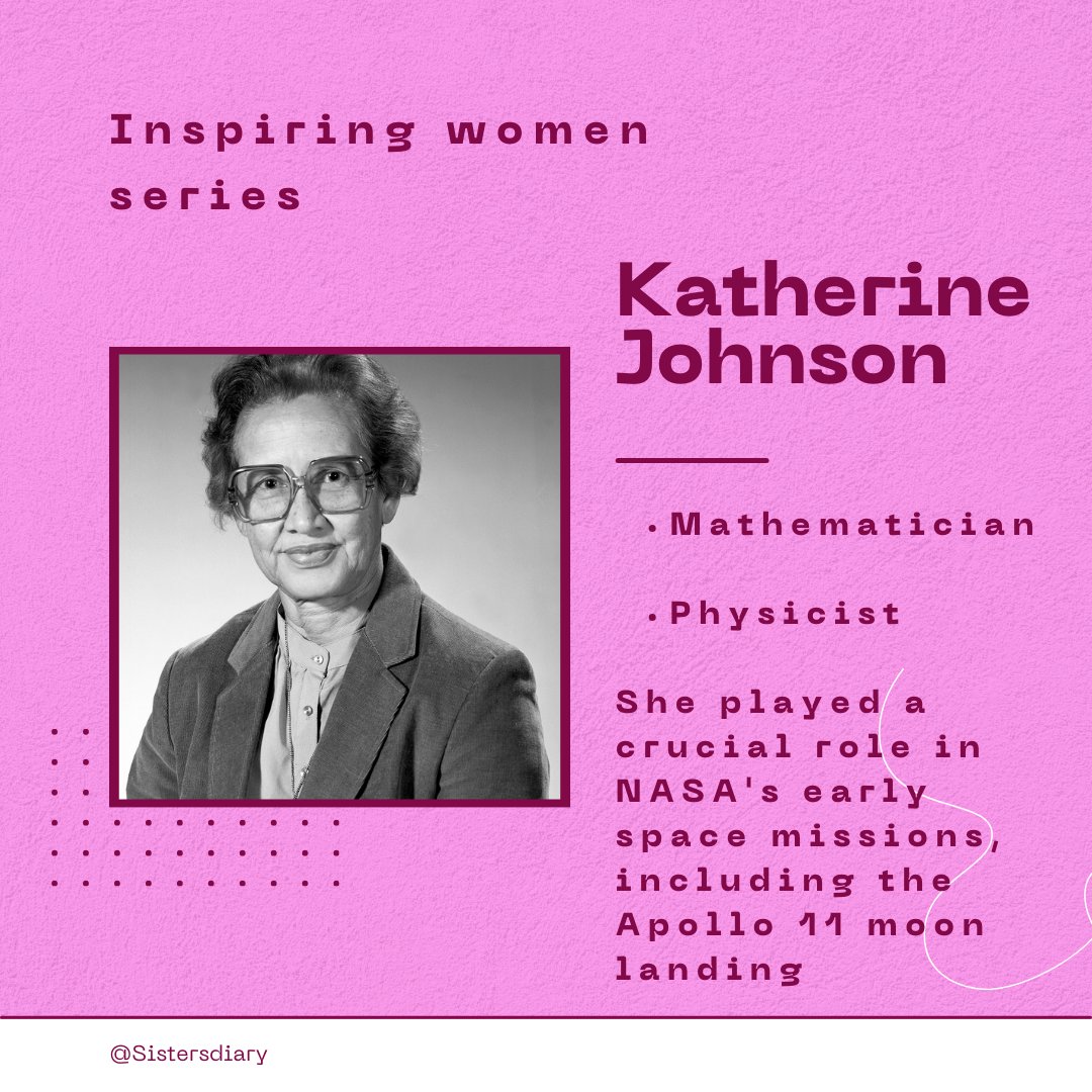 Sistersdiaryoff's tweet photo. Katherine Johnson: The Hidden Figure Who Calculated Our Journey to the Stars 🌠 Her brilliance defied gravity and paved the way for generations. 🌟

#sistersdiary #KatherineJohnson #HiddenFigures #STEMTrailblazer #IWD24 https://t.co/N2dA9yP8WL