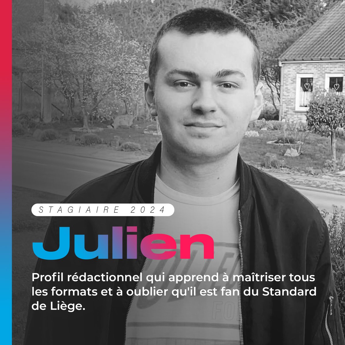 LineUpTeam's tweet photo. Et enfin Julien, qui supporte le moins bon côté du football Liégeois. https://t.co/Cv6N4pR4qK
