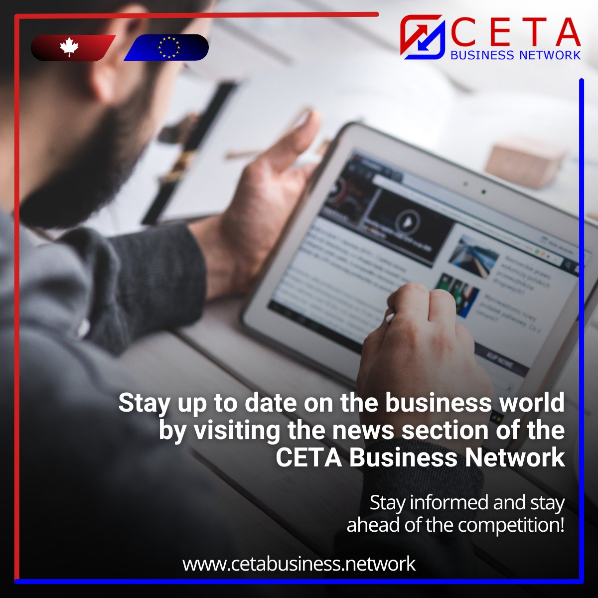 Keep yourself in the know with the CETA Business Network's comprehensive news section. Stay ahead of the curve with the latest business updates.
cetabusiness.network/blog/

#CETABusinessNetwork #Network #Business #CETA #News #Europe #Canada #BusinessUpdates