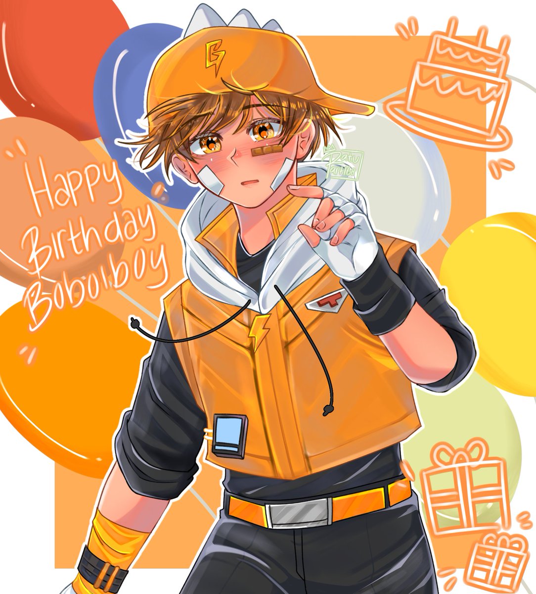 Happy birthday oboiii our oyen boi<33🧡🏵️🍊✨🌷‼️💫

.

[Trying new artstylee hehe]
#BoBoiBoy #BoBoiBoyBirthday #BoBoiBoyFanart #boboiboygalaxy