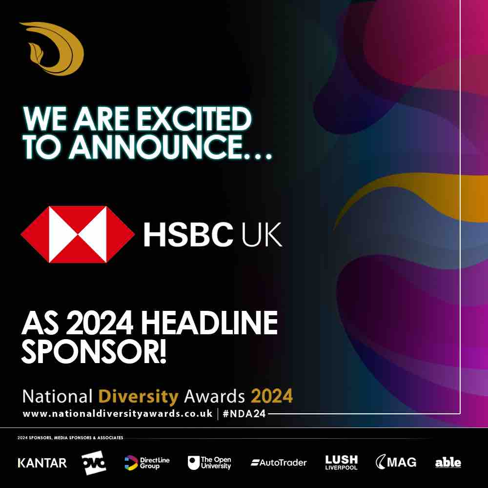 Drum roll please! 🥁 We’re absolutely delighted to announce @HSBC_UK are the sponsors for the National Diversity Awards 2024. 👏 The Awards take place on Fri 4 Oct o get ready for the awards ceremony you don’t want to miss! 🤩 #nationaldiversityawards #diversity #NDA24 #dei