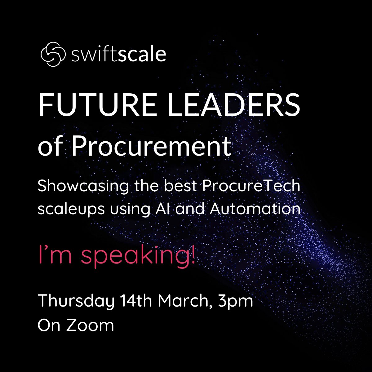 Our CEO Chirstopher Edwards will be speaking at swiftscale's Future Leaders digital event on 14th March about procurement and supply chain operations with the digital product passport.
Register your interest here: hubs.li/Q02p5-g10 

#DPP #Blockchain #FutureLeaders