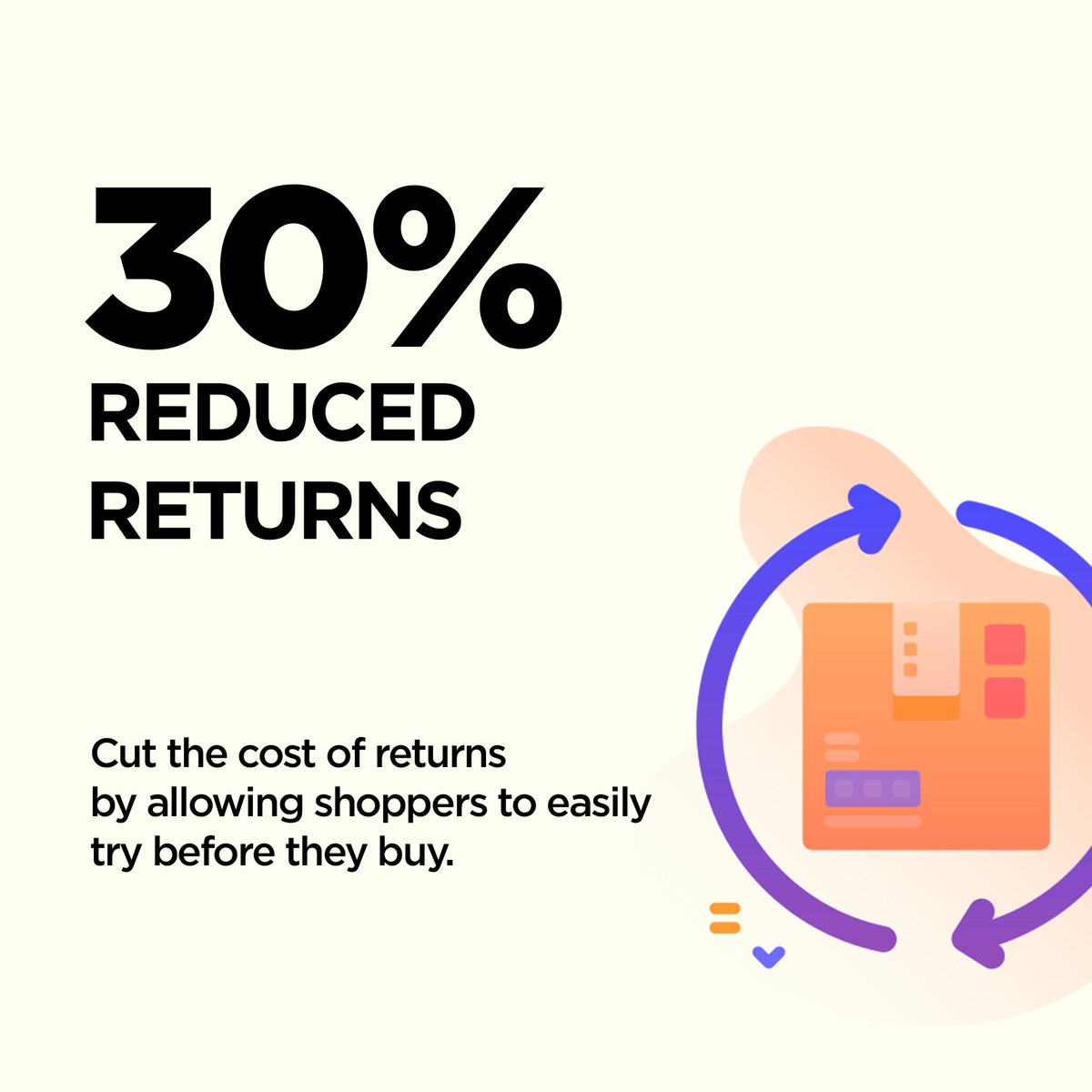 reactivereality's tweet image. Cut returns by 30% 📉 Try before you buy saves time and hassle for both, shoppers and retailers. With PICTOFiT your customers can make the right purchase decisions.

#PICTOFiT #Ecommerce #Fashion #VirtualTryOn #VirtualDressingRoom #OnlineShopping #RetailTech #FashionTech