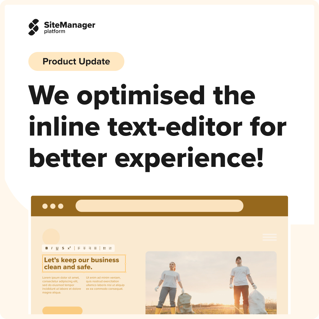 #productupdate 👉 We optimised the inline text editing experience for #multilingual 🌏 websites!