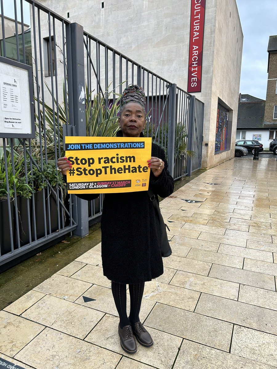 “When Diane Abbott is subjected to frightening racist, misogynist & violent rhetoric from a top Tory donor, we all need to stand up together in unity. I’ll be marching on Saturday 16 March to #StopRacism & to #StopTheHate” Sonia Winifred, ex Labour cllr