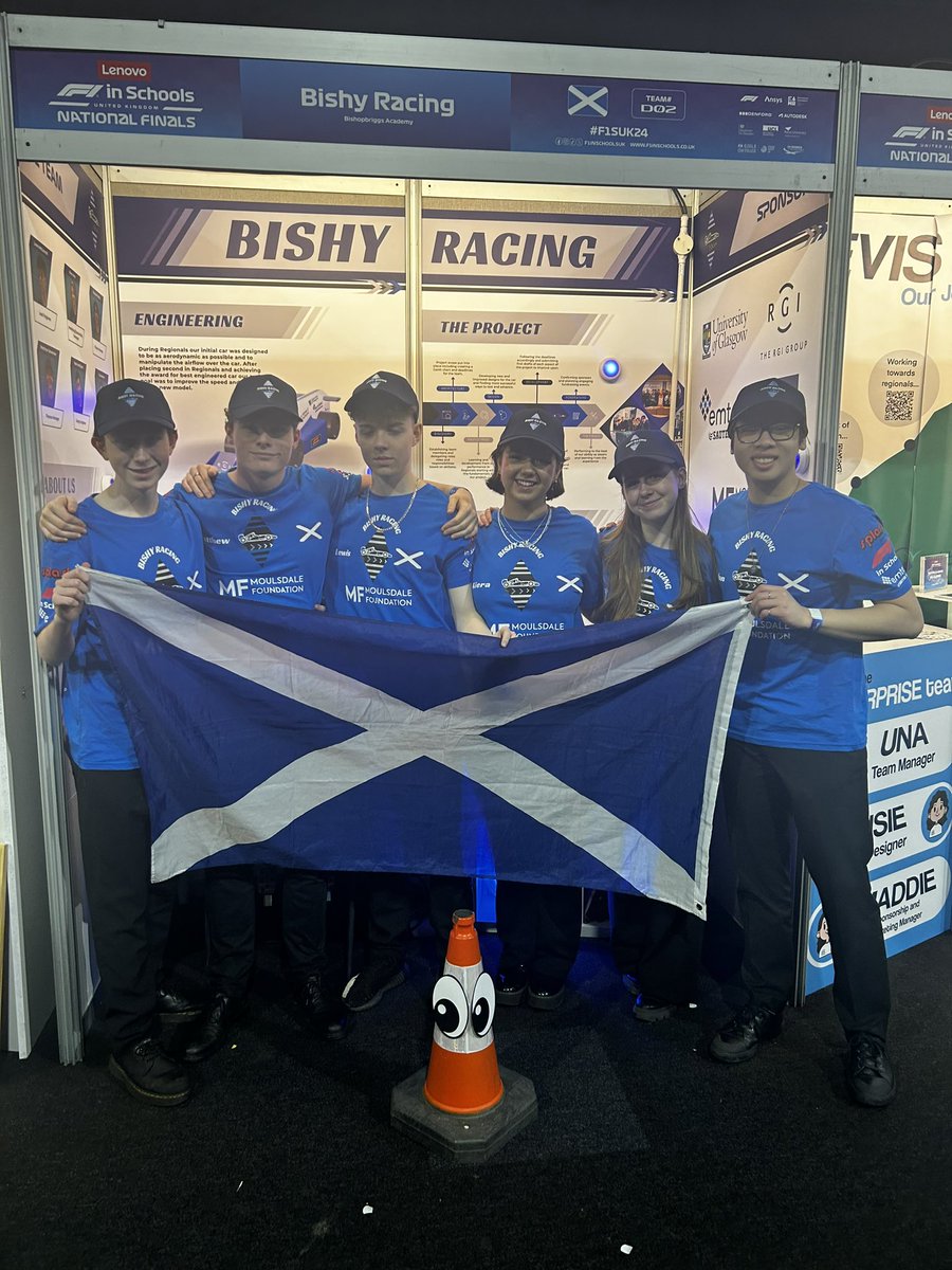 We are here and ready to compete!! 💙🏎️ @f1inschoolsUK @BishopbriggsAC #f1suknf