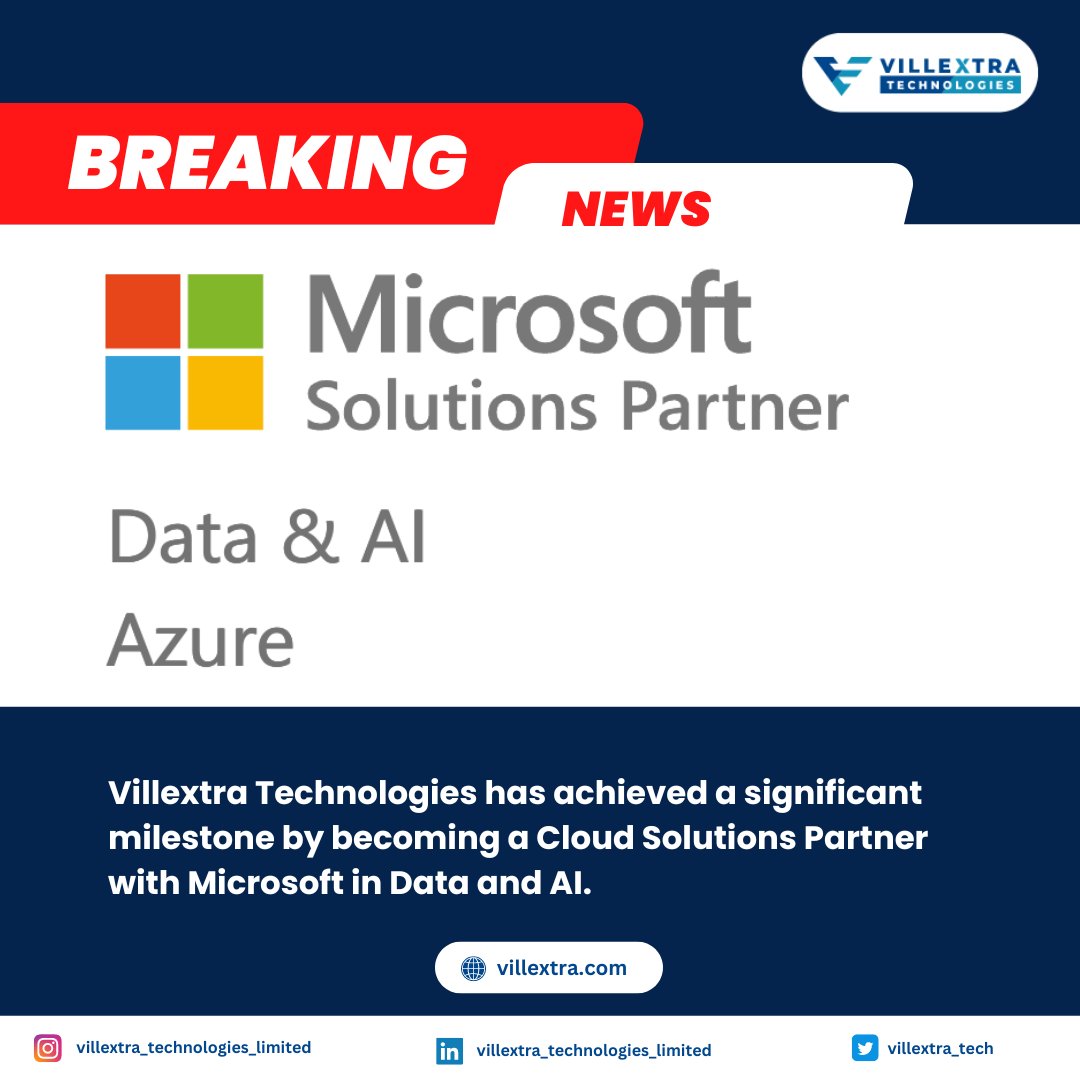 villextra_tech's tweet photo. We are thrilled to share this exciting news with you 😃 https://t.co/aVNyULyJlF