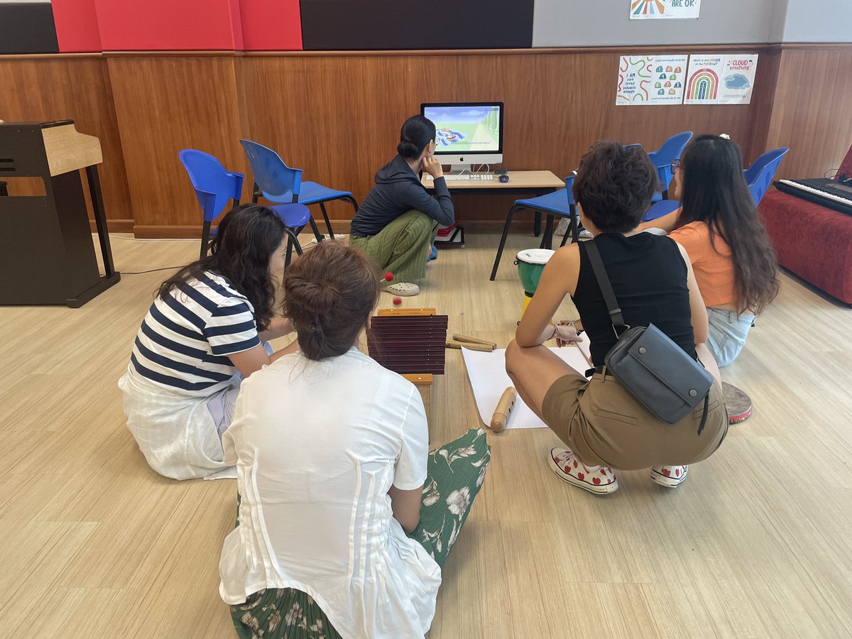 Nicola_EduCoach's tweet photo. Today’s “The Arts in the #PYP” parent workshop, led by Mr Alex Milescu, was a brilliant example of how engaging in a first-hand experience can support greater understanding of our Programme. Mr Alex guided parents though an inquiry into how we can communicate through sound. 🎶 https://t.co/nmlx4uR0fV