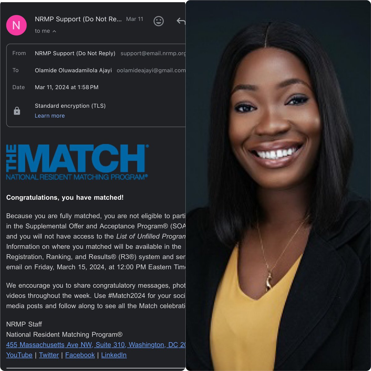 I remembered back in 2020 when I  thought my 3rd time was a charm…I had no idea I was going to try 2 more times. I am grateful I tried again and again..Delay is indeed not denial.. God is too faithful to fail.. I am going to be a Pediatrician 💃🏻💃🏻💃🏻 #Match2024 #PedsMatch2024