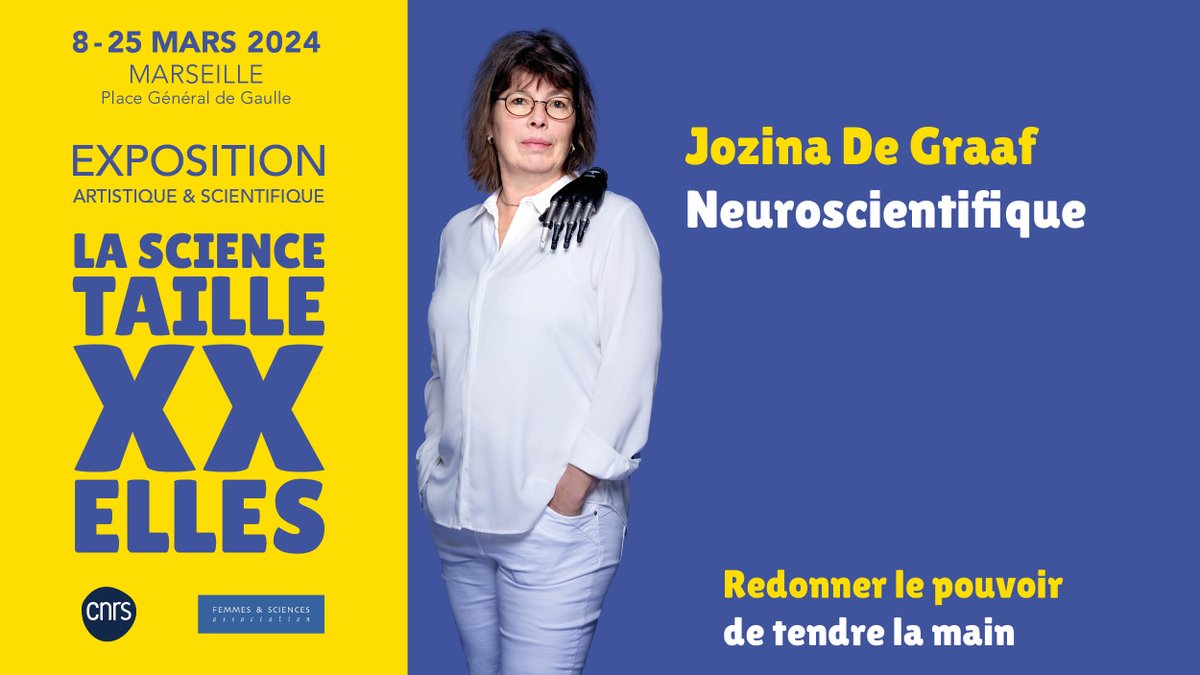 Jozina De Graaf met ses compétences au service des amputés pour leur « redonner le pouvoir de tendre la main » à l’Institut des Sciences du mouvement @ISM_amu_cnrs . En savoir plus : provence-corse.cnrs.fr/fr/personne/jo…