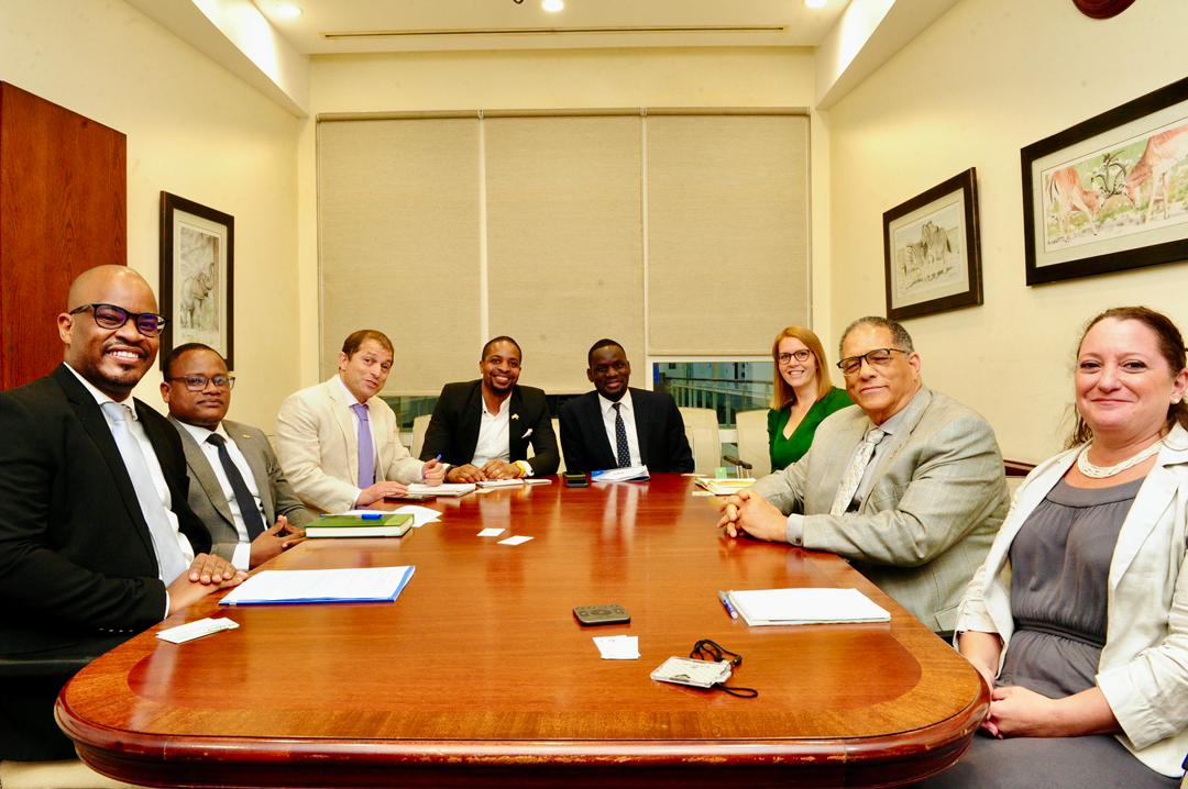 TPSF CEO Mr Raphael Maganga held a courtesy meeting with the US ambassador to Tanzania, Dr Michael Battle, Sr to highlight TPSF priorities areas aimed at strengthening the business and investment climate in Tanzania for both domestic and foreign businesses.