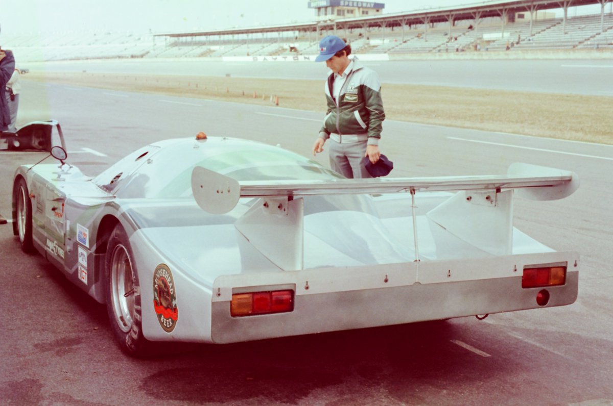 Well, It's 'Wing Wednesday' and I am late as always, so let's hurry back in the Time Machine to Daytona to check out the Rondeau, Group 5 Ferrari 308, and the Aston Martin powered Nimrod. From 'when they were new'.