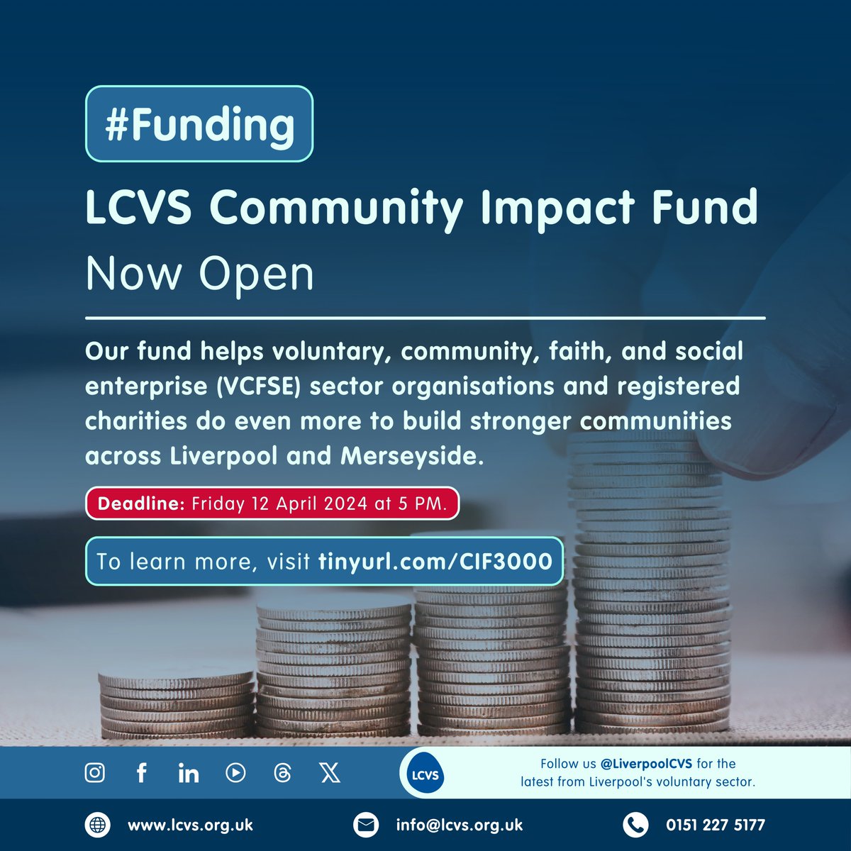 💰#Funding | With our Community Impact Fund, eligible orgs can apply for grants of up to £3K maximum, for projects that meet one or more of our 4 main priority areas: Health, Education, Income stability & Arts and Culture. 🔔Apply now! 🔗tinyurl.com/CIF3000 @SoniaBassey1