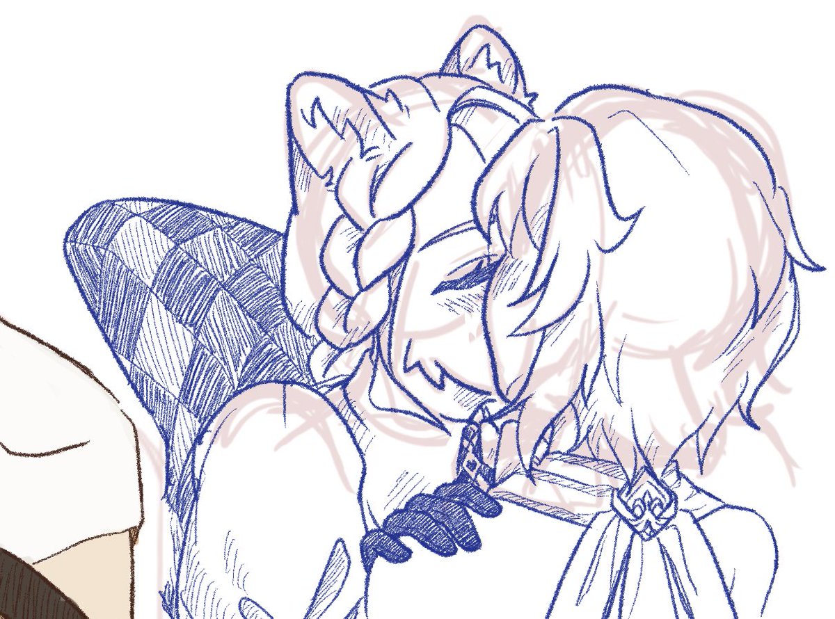 AntlersPotato's tweet photo. I’m their stan actually they’re my life #luminette #lumynette #Lumine #Lynette (also what is the official tag for their ship??) https://t.co/ZmNHIWxPZC