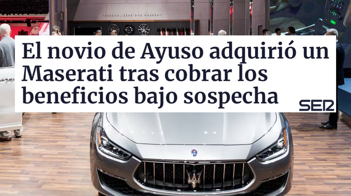 Más Madrid Ciudad on X: "No paga el impuesto de vehículos de tracción  mecánica por el Maserati desde 2021 y debe 6 multas de tráfico al  Ayuntamiento de Madrid. La vidorra de
