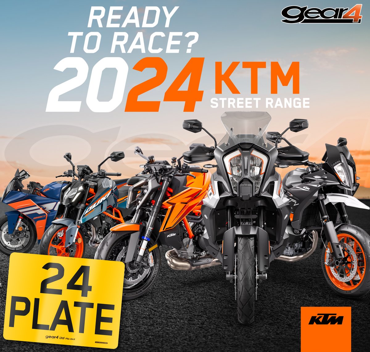 Your next ride is ready and waiting with some absolutely amazing savings available and ready to go out with the freshly released 24 plates. 

#gear4motorcycles #wekeepyouriding #ktm #ktm_uk