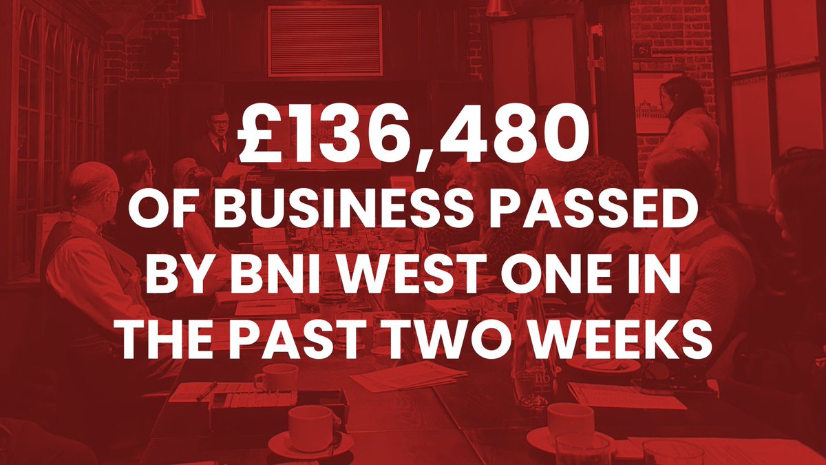 Lots of business going around the West One table these past two weeks. Ge tin touch if you're looking for more business. #bni #networking #London