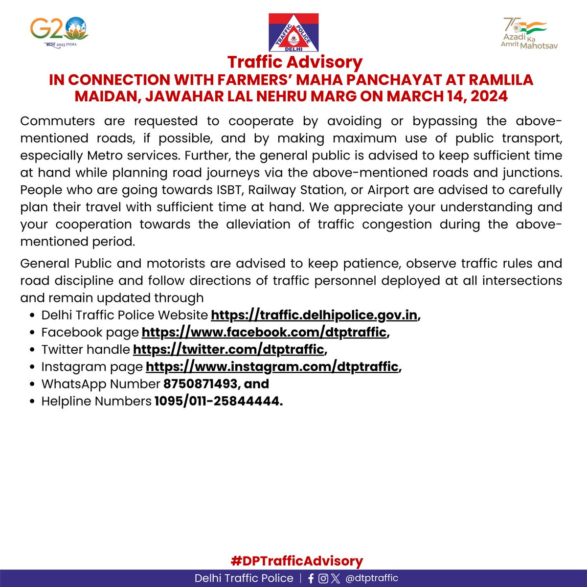 Delhi Traffic Police tweet media